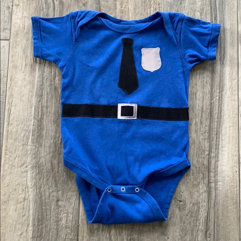 EUC police inspired onsie, sz 18 mos